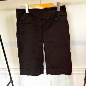 Reitmans Black Short Buisness Cuffed Capris Size 9 C003